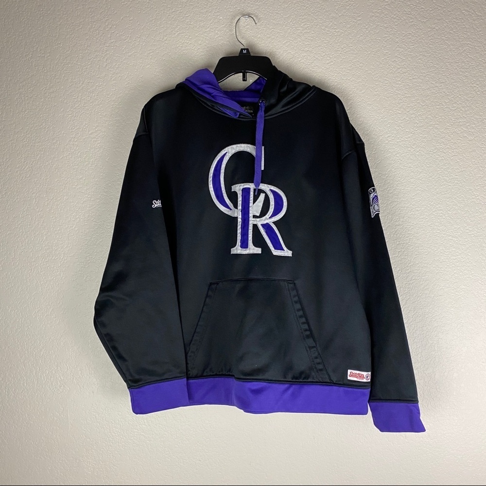 Stiches Colorado Rockies MLB Jacket Mens Large